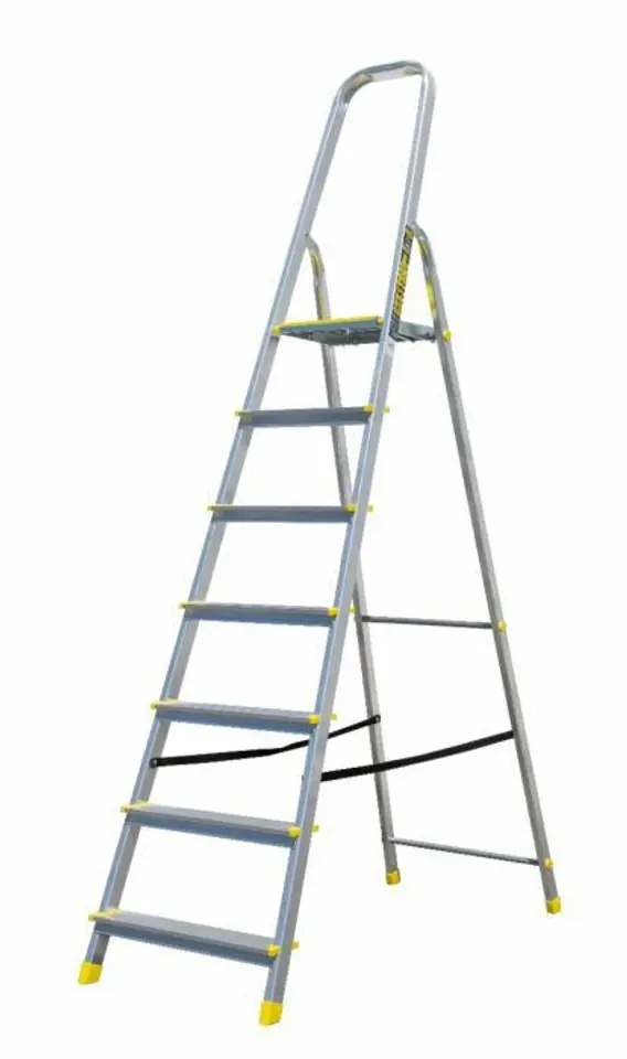 ⁨BAYERSYSTEM ALUMINIUM LADDER 120kg 7 STEPS⁩ at Wasserman.eu