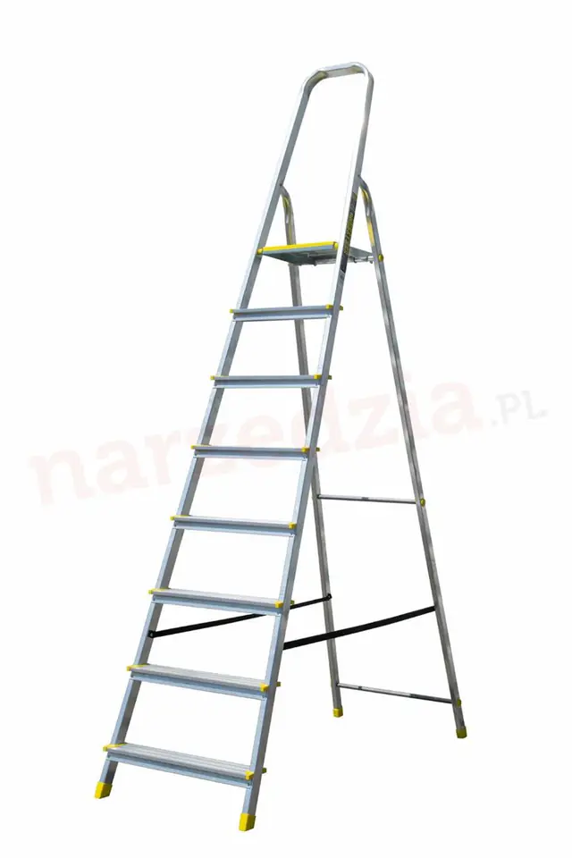 ⁨BAYERSYSTEM ALUMINIUM LADDER 120kg 8 STEPS⁩ at Wasserman.eu