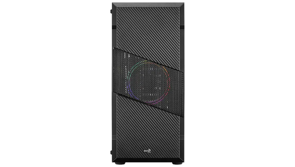 ⁨Aerocool Menace Saturn FRGB Midi-Tower, Tempered Glass - black⁩ at Wasserman.eu