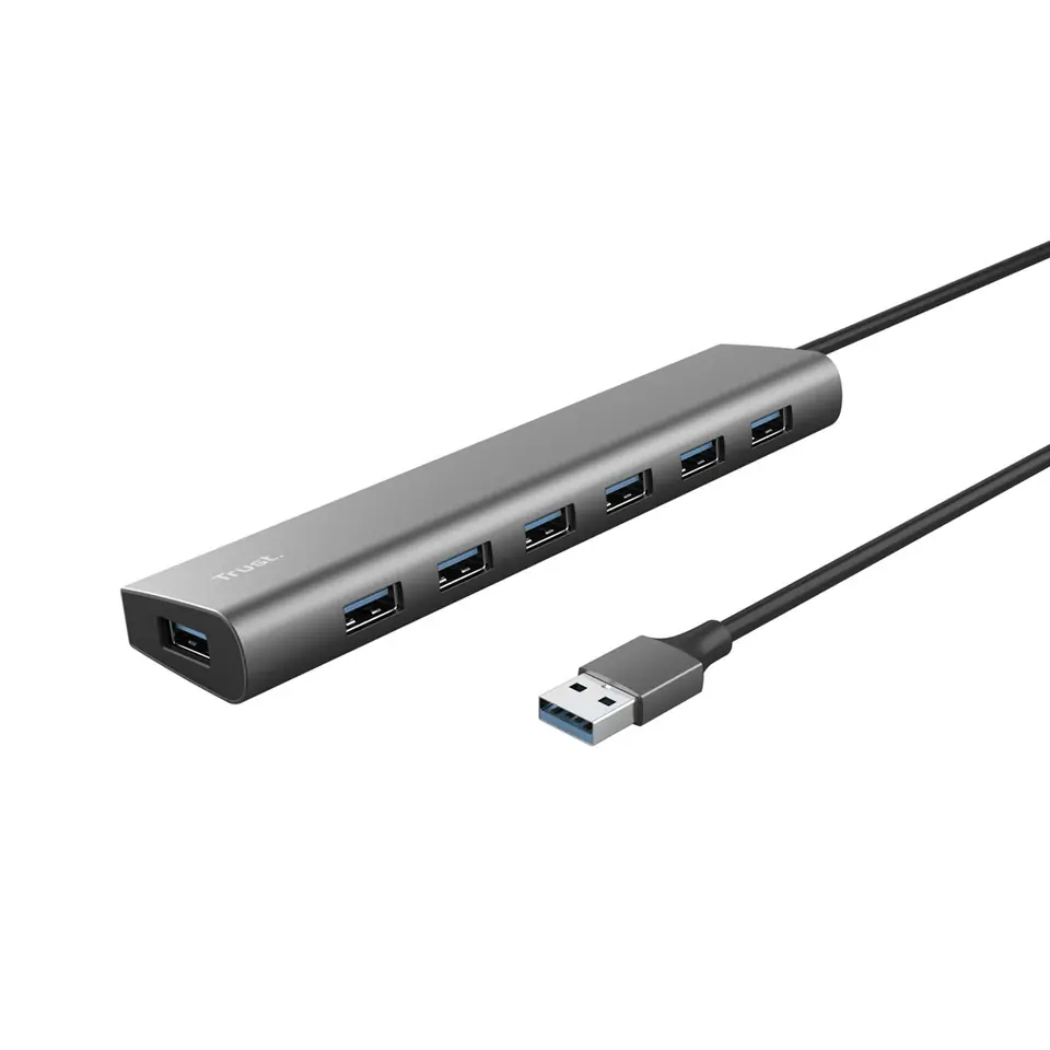 ⁨Trust HALYX 7 PORT USB HUB⁩ w sklepie Wasserman.eu