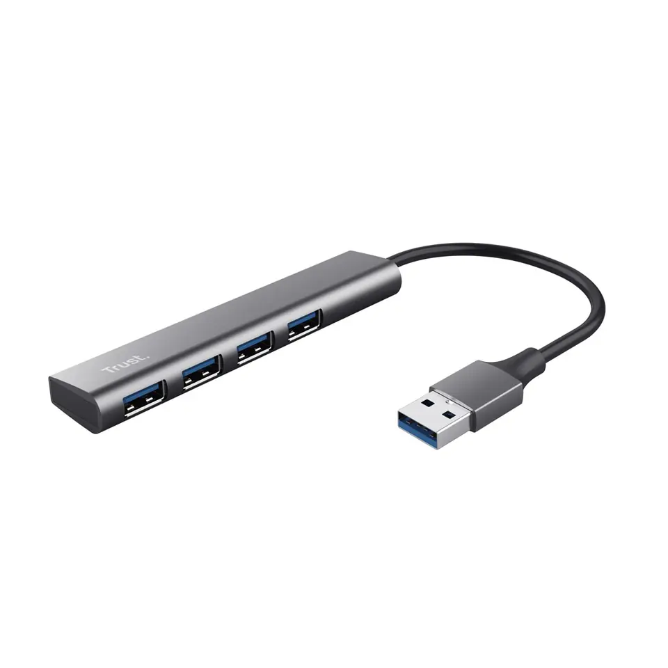 ⁨Trust Halyx USB 3.2 Gen 1 (3.1 Gen 1) Type-A 5 Mbit/s Black, Grey⁩ at Wasserman.eu