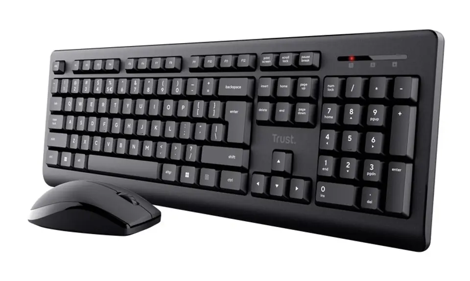 ⁨Trust Primo keyboard Mouse included Universal RF Wireless QWERTY US English Black⁩ at Wasserman.eu