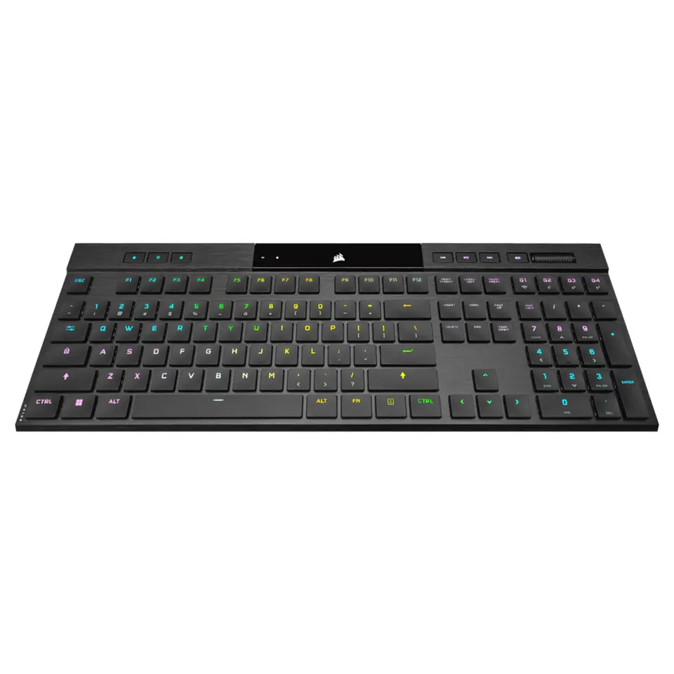 ⁨Corsair K100 RGB AIR Bezprzewodowa ultracienka mechaniczna klawiatura do gier, Cherry ULP Tactile - czarna, Wielka Brytania⁩ w sklepie Wasserman.eu