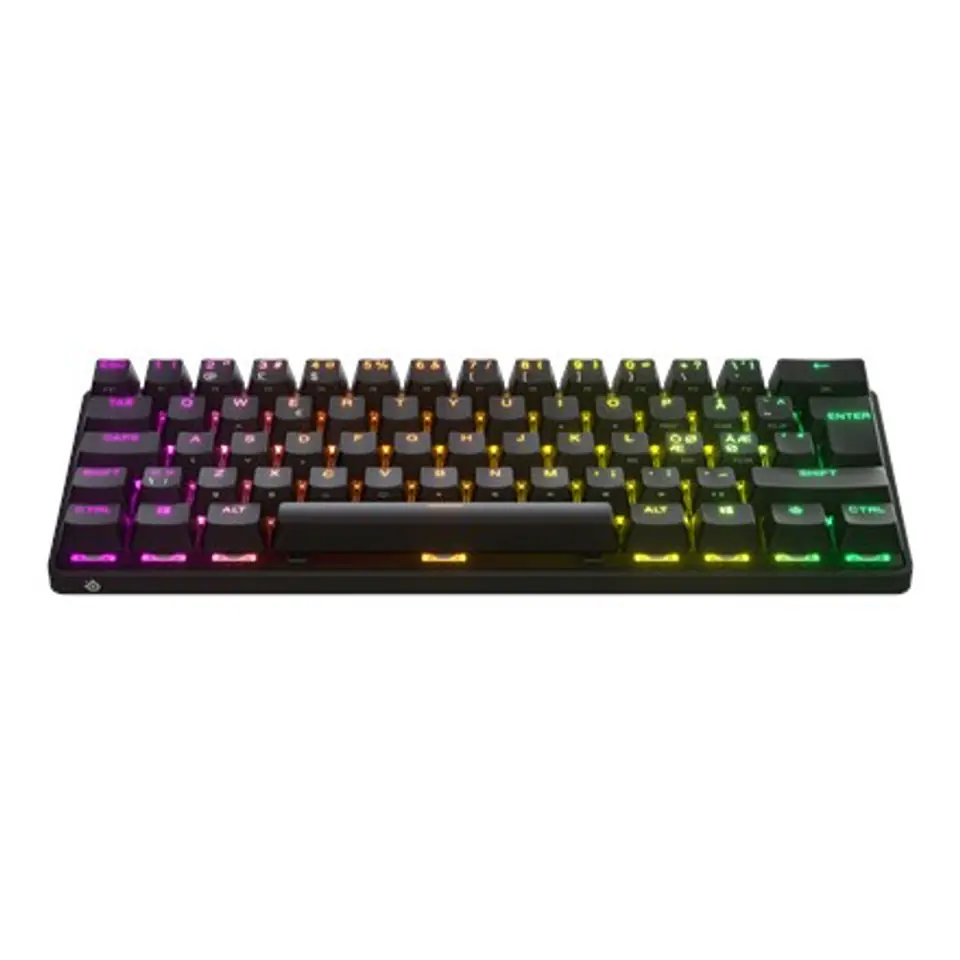 ⁨Seria SteelSeries | Klawiatura do gier | Apex Pro Mini | Klawiatura do gier | Światło LED RGB | NORD | Czarny | Łączność bezprzewodowa | Łączność Bluetooth | Regulowany przełącznik mechaniczny OmniPoint | Połączenie bezprzewodowe⁩ w sklepie Wasserman.eu