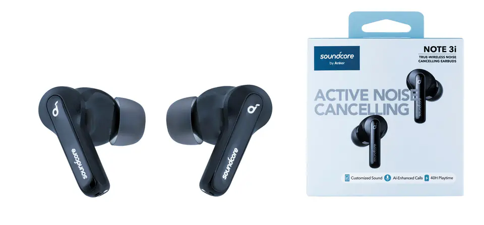 ⁨Anker Soundcore Life Note 3i Headset True Wireless Stereo (TWS) In-ear Calls/Music USB Type-C Bluetooth Black⁩ at Wasserman.eu