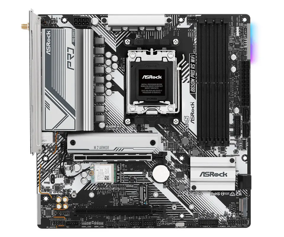 ⁨Asrock B650M Pro RS WiFi AMD B650 Socket AM5 micro ATX⁩ at Wasserman.eu