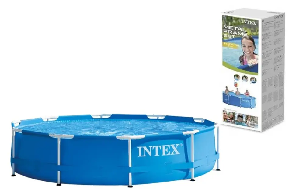 ⁨Intex 28200NP basen zewnętrzny naziemny Basen ramowy W kształcie okręgu 4485 l Niebieski⁩ w sklepie Wasserman.eu