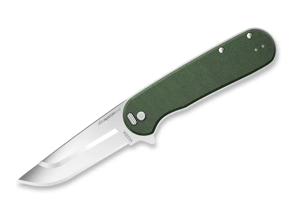 ⁨Nóż Outdoor Edge Razor VX3 3.0" Micarta Green⁩ w sklepie Wasserman.eu