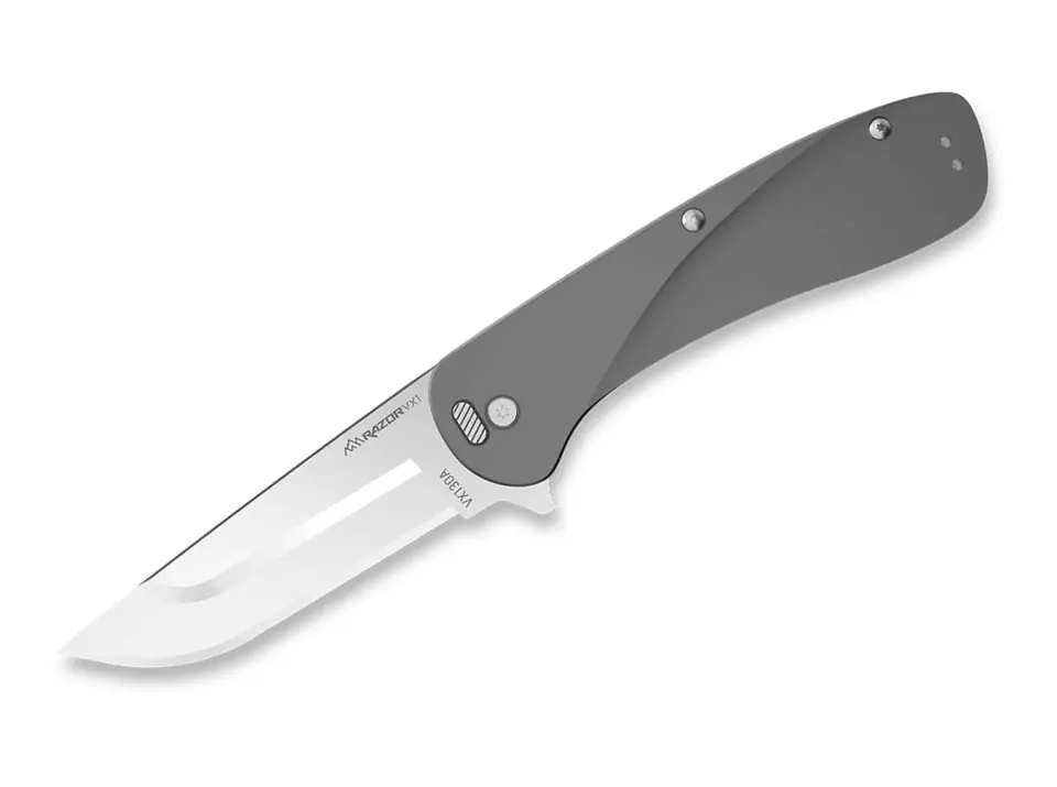 ⁨Outdoor Edge Razor VX1 3.0" Aluminum Grey Knife⁩ at Wasserman.eu