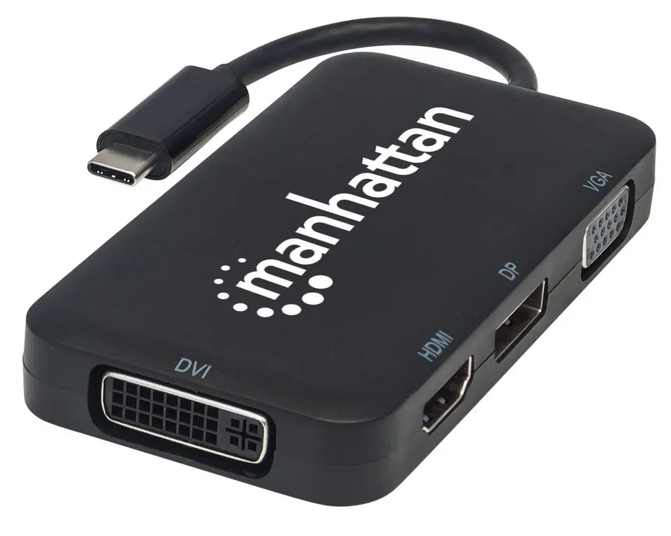 ⁨Manhattan Usb-C Dock/Hub, Ports (X4):⁩ w sklepie Wasserman.eu