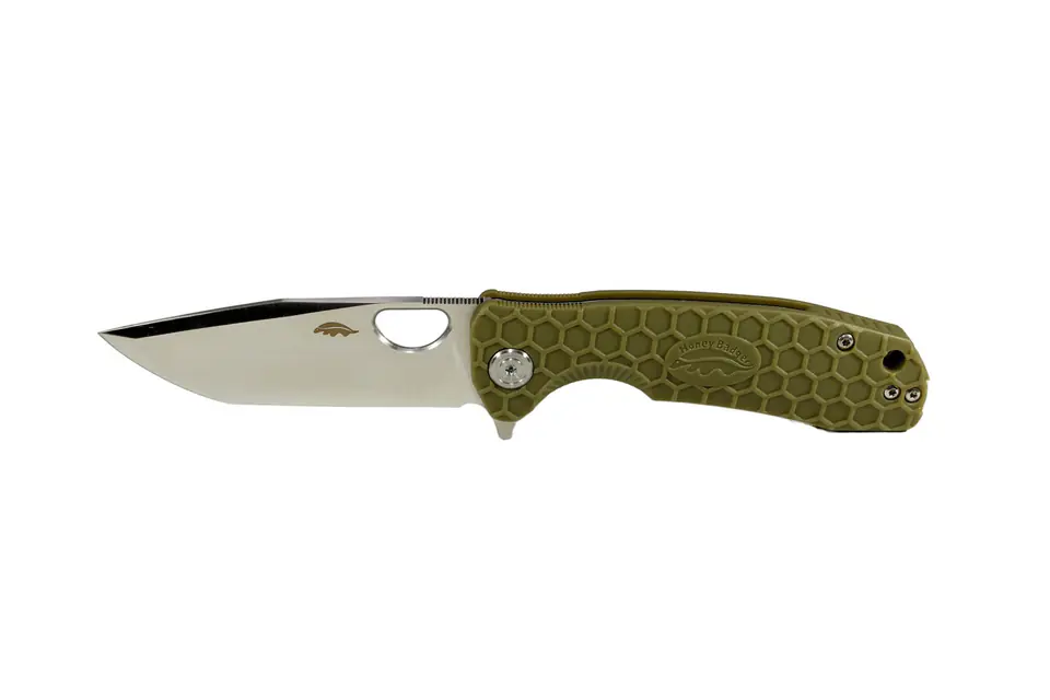 ⁨Nóż Honey Badger Tanto Flipper Medium Green⁩ w sklepie Wasserman.eu