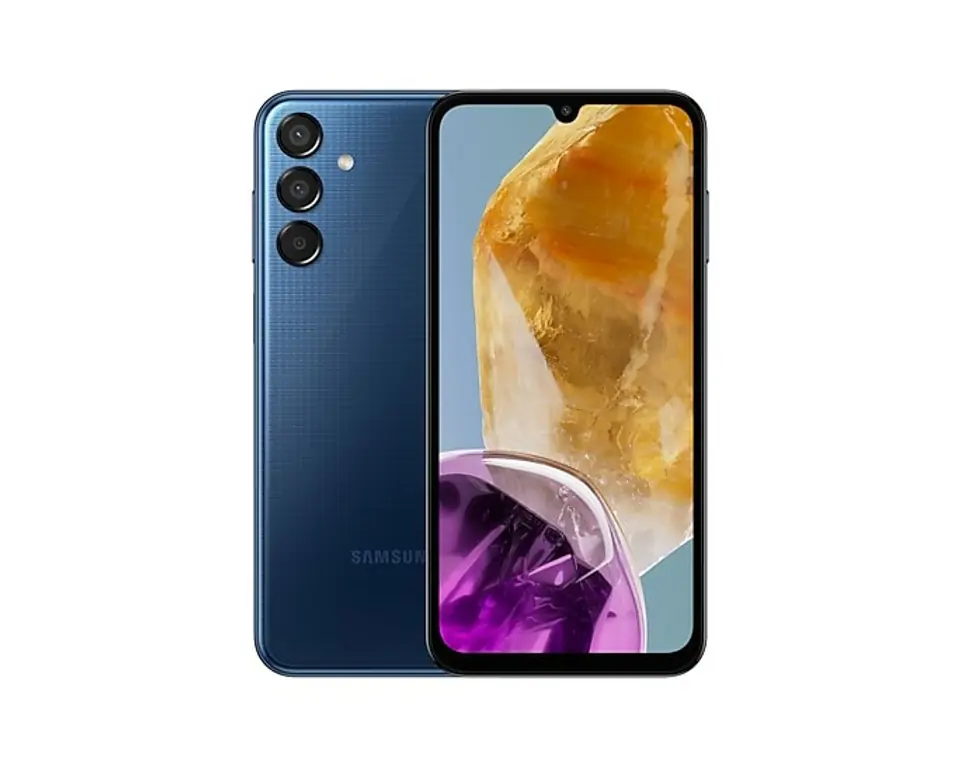 ⁨Samsung Galaxy M15 16.5 cm (6.5") Hybrid Dual SIM 5G USB Type-C 4 GB 128 GB 6000 mAh Blue⁩ at Wasserman.eu