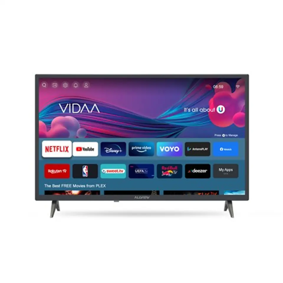 ⁨Allview | 32iPlay6000-H | 32" (81 cm) | Smart TV | VIDAA | HD | Black⁩ at Wasserman.eu