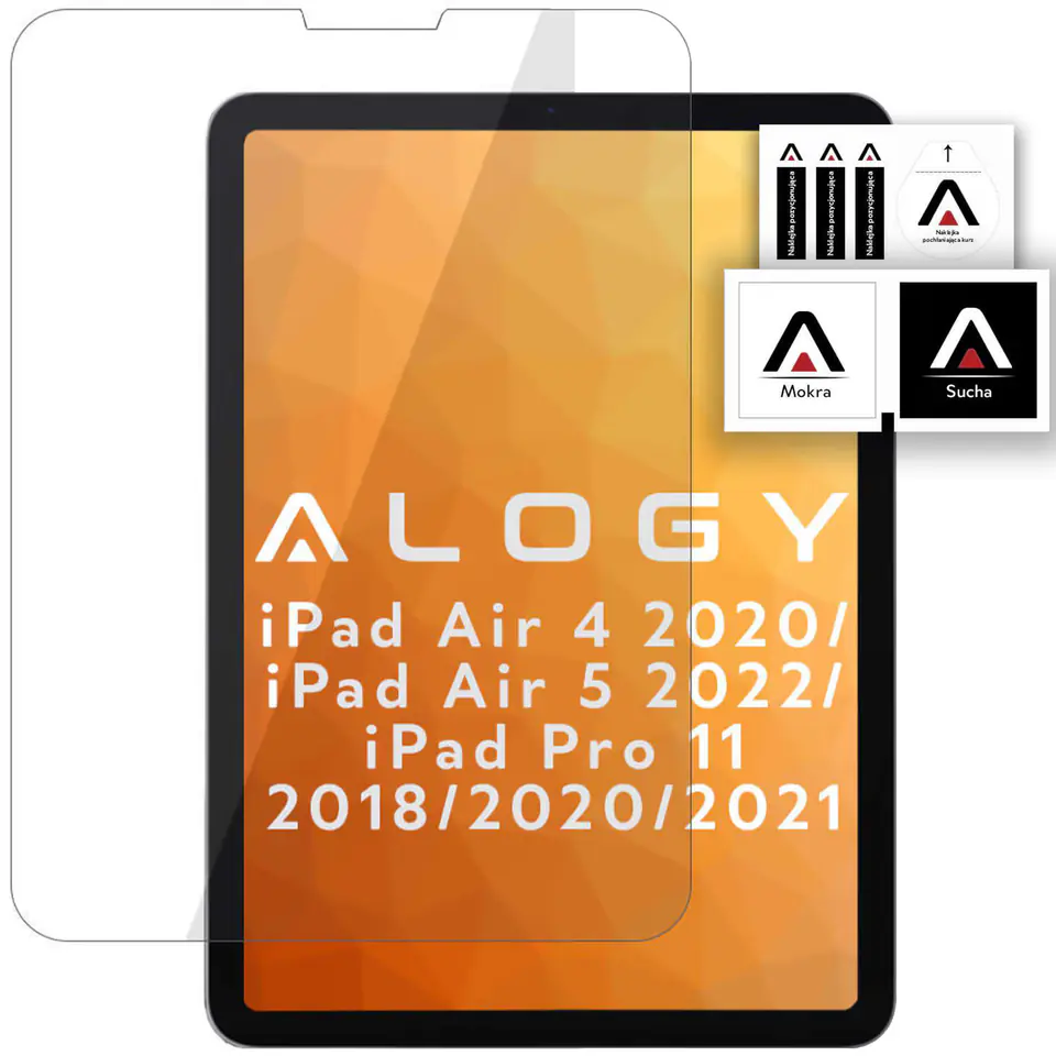 ⁨Szkło hartowane Alogy 9H na ekran do iPad Air 4 2020/ Air 5 2022/ iPad Pro 11 2018/ 2020/ 2021⁩ w sklepie Wasserman.eu