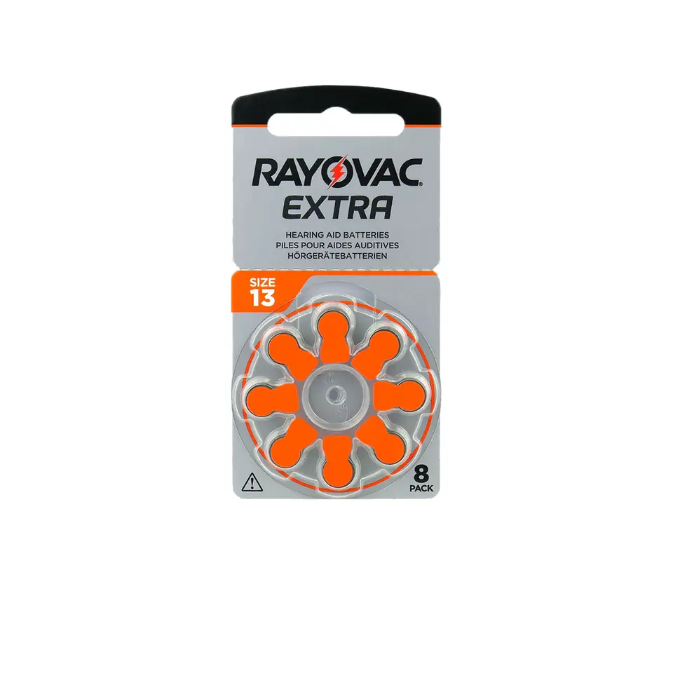 ⁨8x Bateria PR13 PR48 13 do aparatu słuchowego Rayovac Extra⁩ w sklepie Wasserman.eu