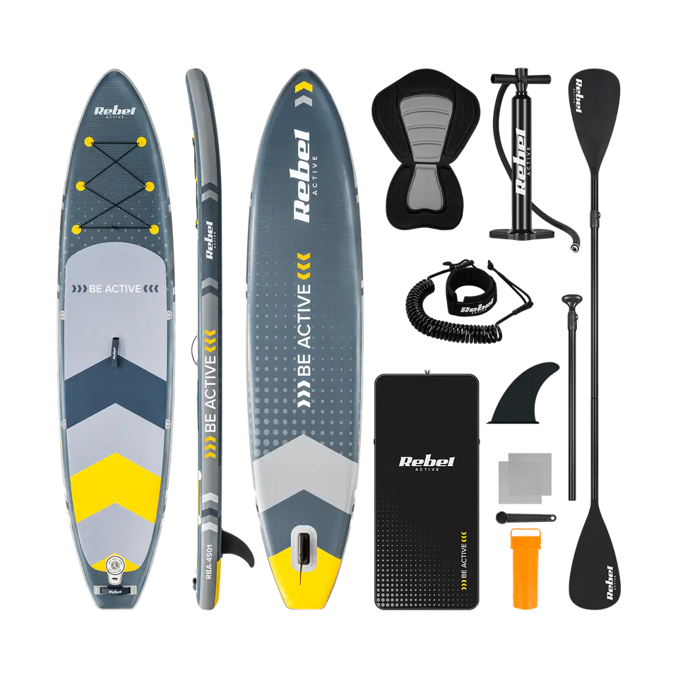 ⁨Deska do pływania SUP REBEL ACTIVE z siedziskiem 350x81x15, zestaw RBA4501⁩ w sklepie Wasserman.eu