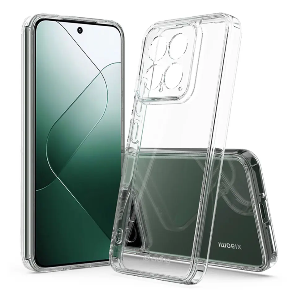 ⁨Crong Crystal Shield Cover - Etui Xiaomi 14 (przezroczysty)⁩ w sklepie Wasserman.eu