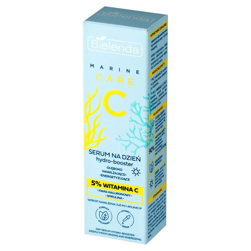 ⁨BIELENDA Marine Care C Serum hydro-booster na dzień głęboko nawilżająco energetyzujące -  5% Witamina C 30 ml⁩ w sklepie Wasserman.eu