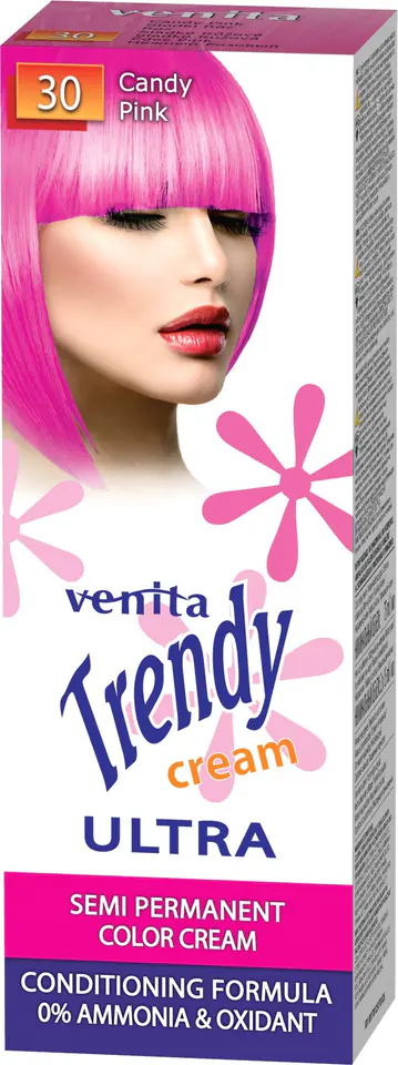 ⁨VENITA Trendy Cream Toner do włosów nr 30 słodki róż 75 ml⁩ w sklepie Wasserman.eu