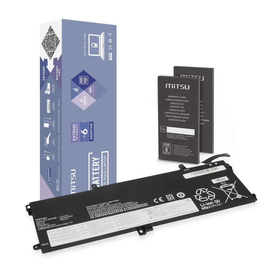 ⁨Bateria Mitsu do Lenovo ThinkPad T590, P15s, T15⁩ w sklepie Wasserman.eu