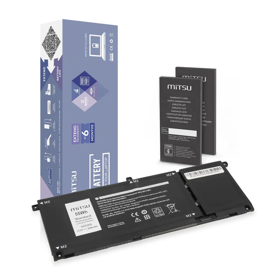 ⁨MITSU DELL INSPIRON 3600mAh 55Wh 15,2V⁩ at Wasserman.eu