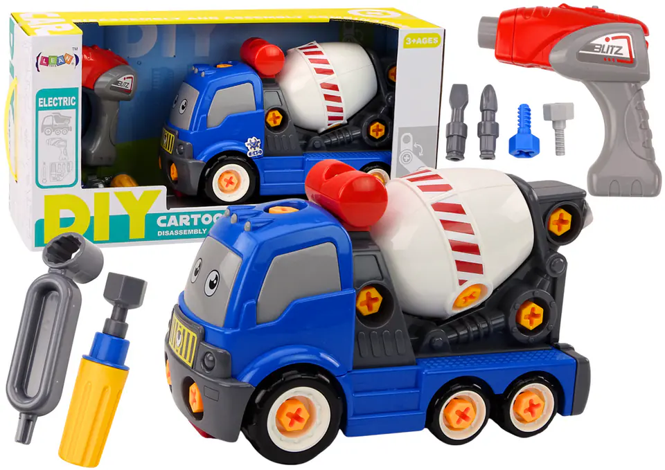 DIY Cartoon Turning Concrete Mixer Blue at Wasserman.eu