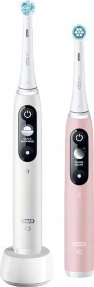 ⁨Szczoteczka elektryczna ORAL-B iO Series 6 Duo 2 szt. White/Pink⁩ w sklepie Wasserman.eu