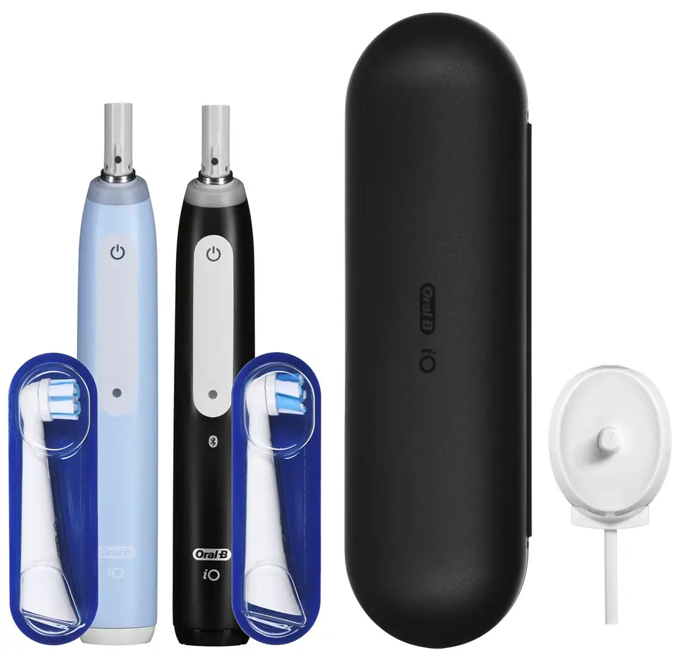 ⁨Braun Oral-B iO 3 electric toothbrush set DUO BLACK & BLUE⁩ at Wasserman.eu