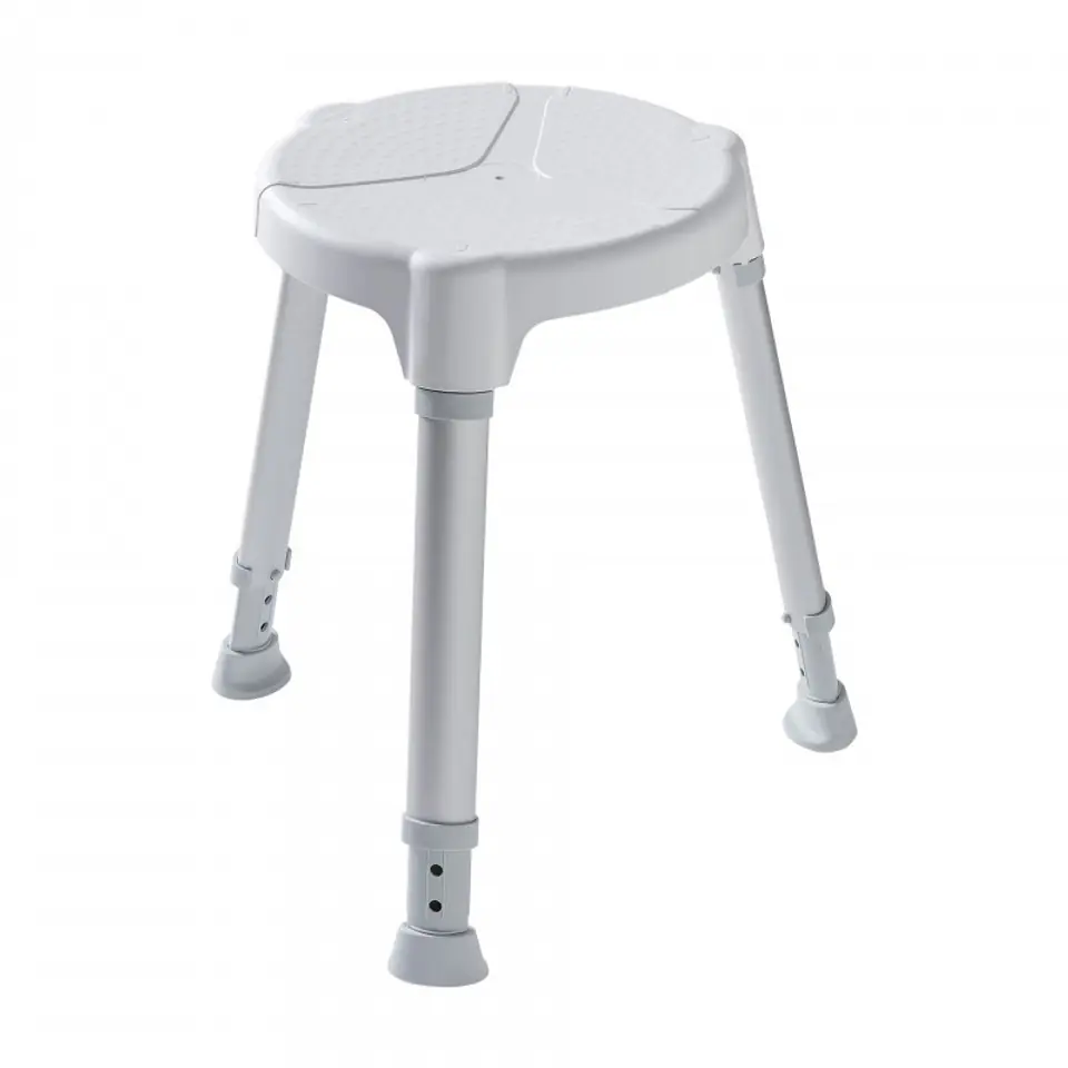 ⁨Dietz Tayo - round shower stool with height adjustment⁩ at Wasserman.eu