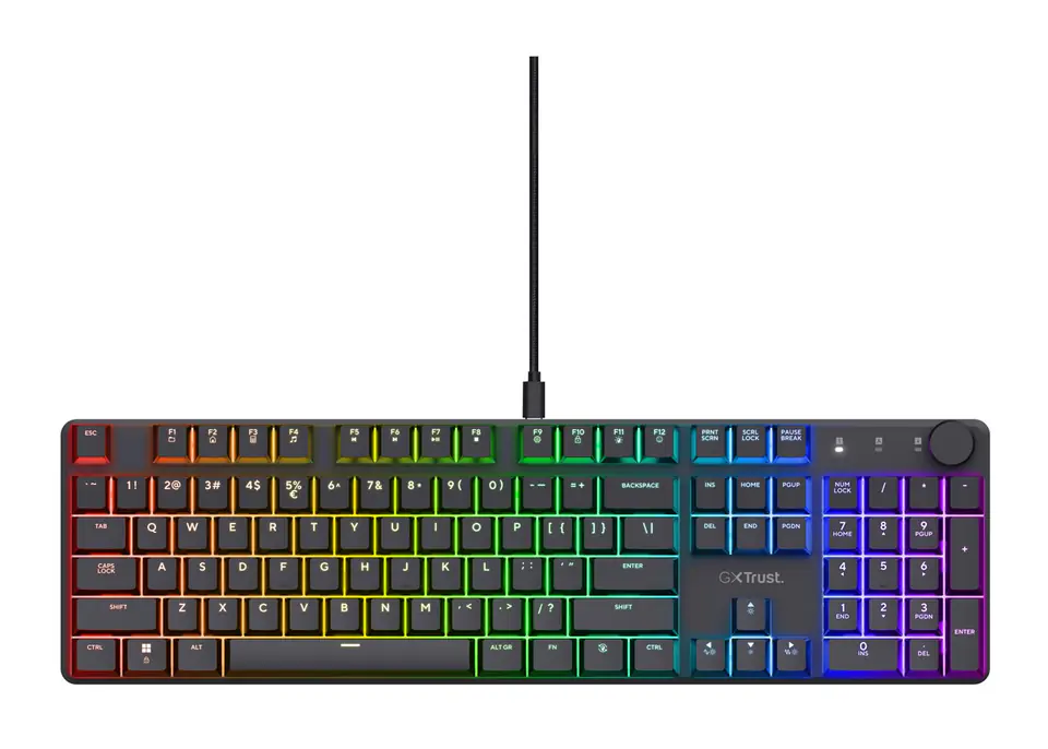 ⁨Trust GXT 866 TORIX keyboard Gaming USB QWERTY US International Black⁩ at Wasserman.eu