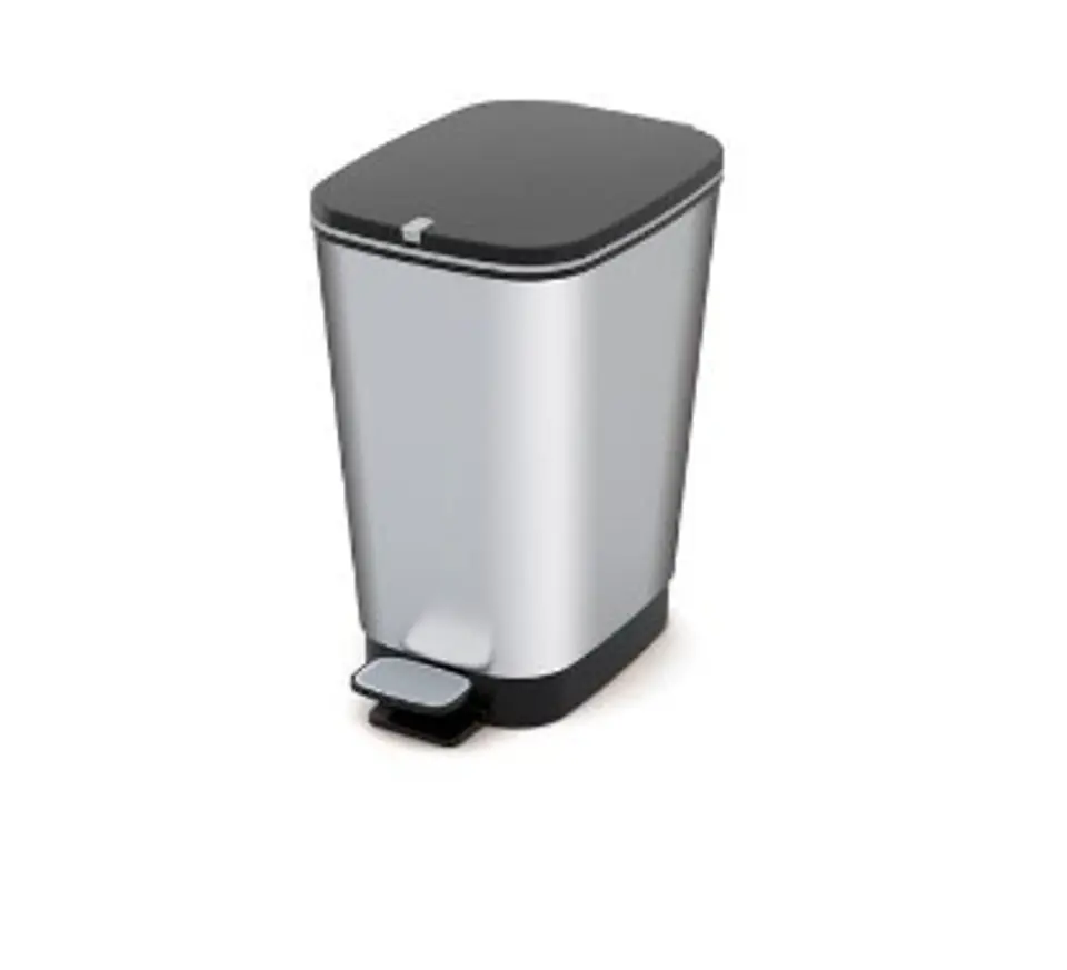 ⁨KIS 8071800 1783 waste container Rectangular Black, Stainless steel⁩ at Wasserman.eu