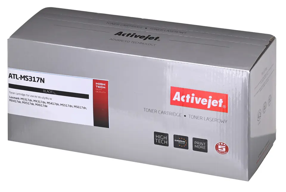 ⁨Activejet ATL-MS317N toner for Lexmark; Replacement Lexmark 51B2000, Supreme; 2500 pages; black)⁩ at Wasserman.eu