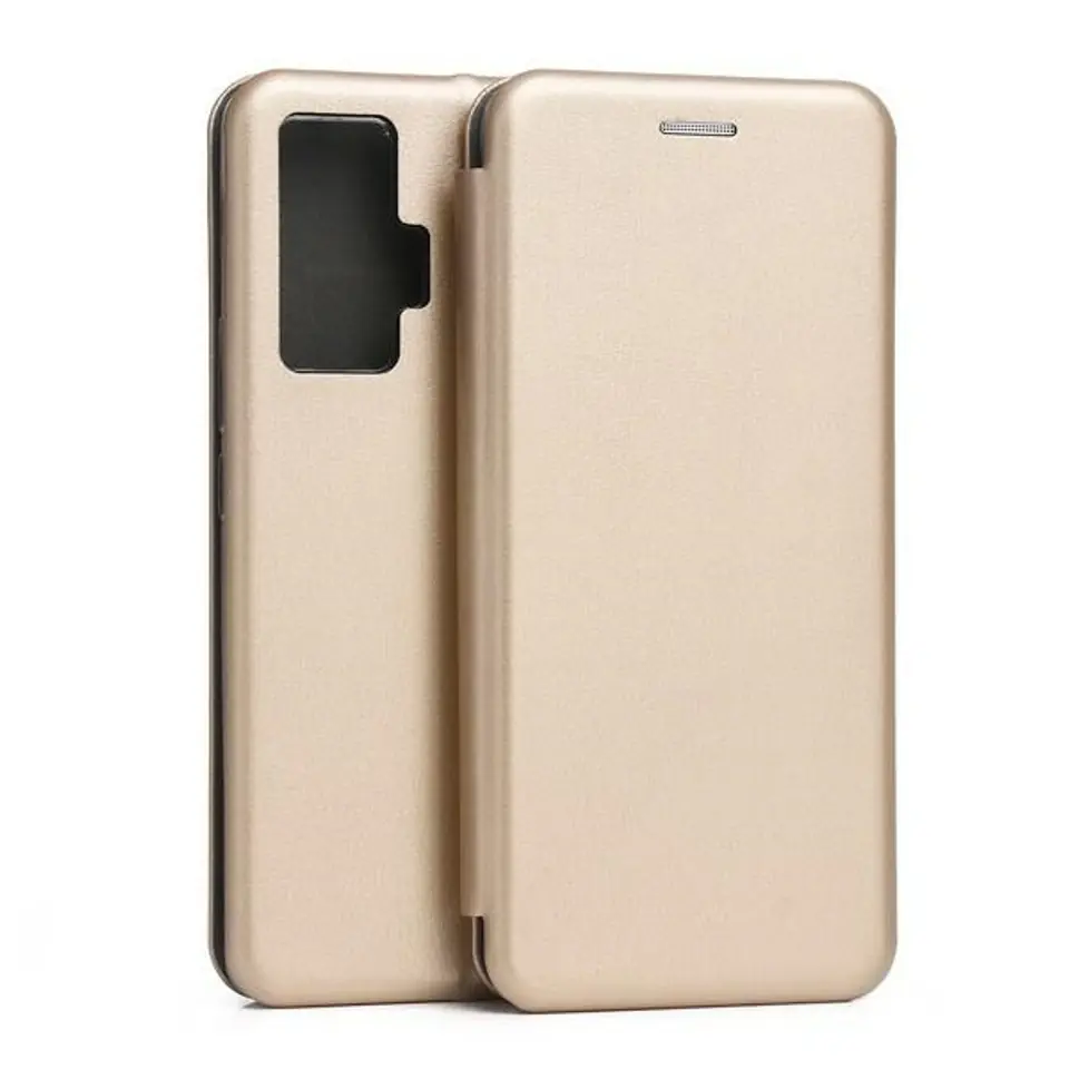 ⁨Beline Etui Book Magnetic Vivo X51złoty/gold⁩ w sklepie Wasserman.eu