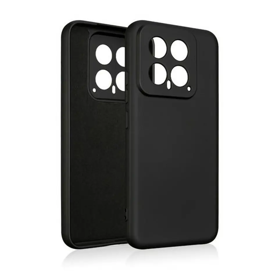 ⁨Beline Etui Silicone Xiaomi 14czarny/black⁩ w sklepie Wasserman.eu