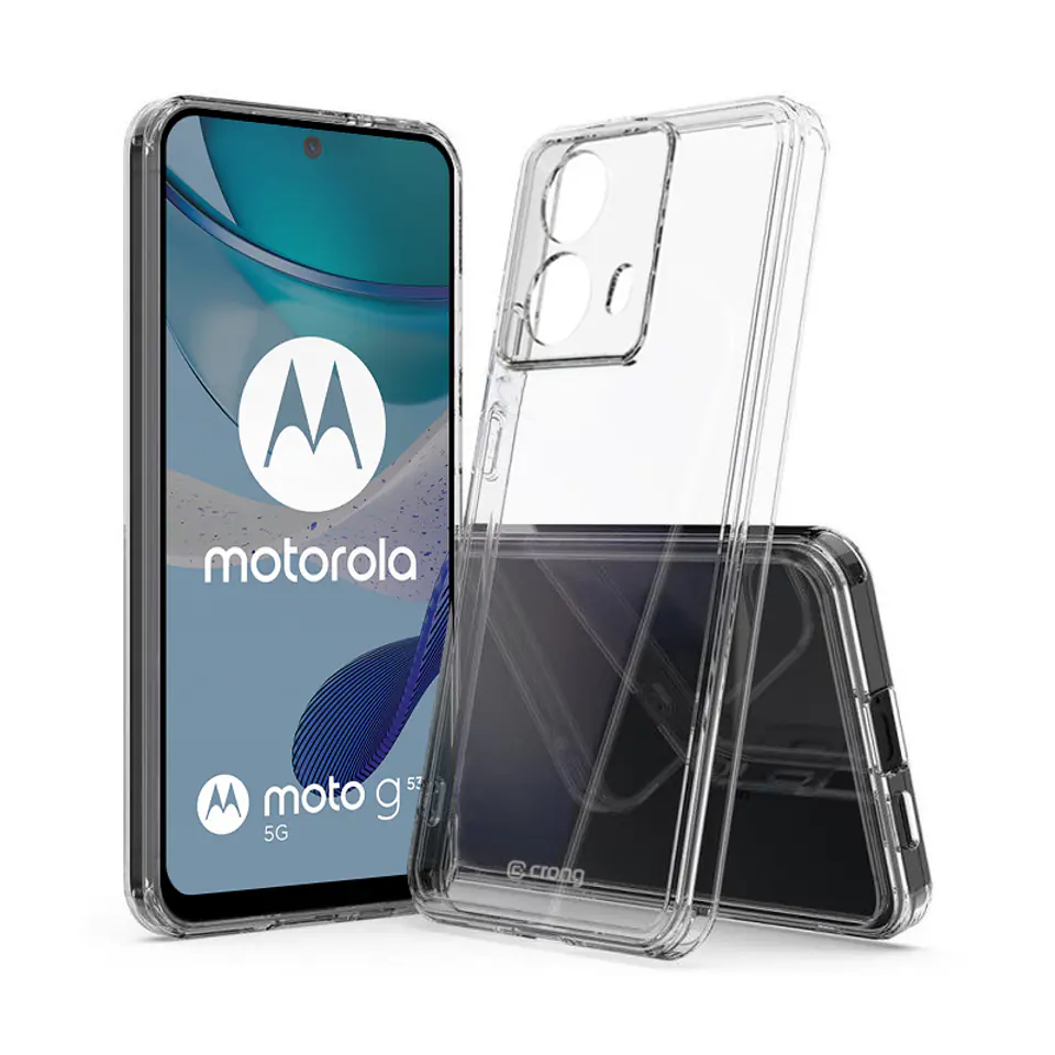 ⁨Crong Crystal Shield Cover - Etui Motorola Moto G53 (przezroczysty)⁩ w sklepie Wasserman.eu