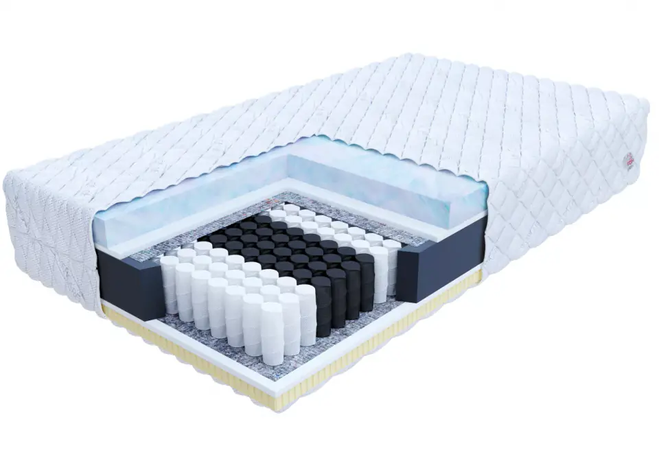 ⁨Materac kieszeniowy LUMINO pianka visco, lateks - 80 x 200 - H2 średnio miękki / H3 średnio twardy - 29 cm⁩ w sklepie Wasserman.eu