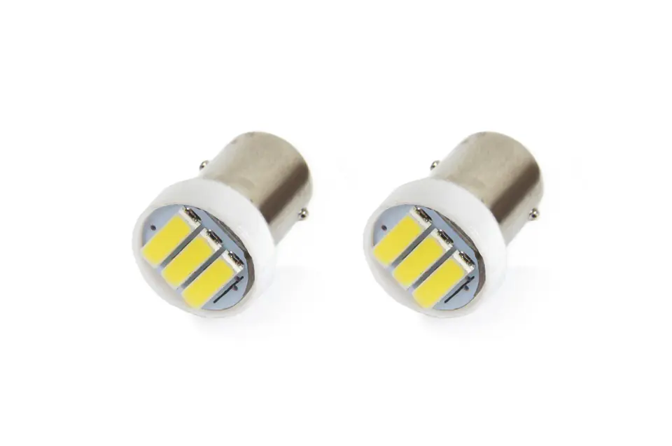 ⁨01097 Led Bulbs Standard BA9s 3xSMD 7020 12V 2pcs⁩ at Wasserman.eu