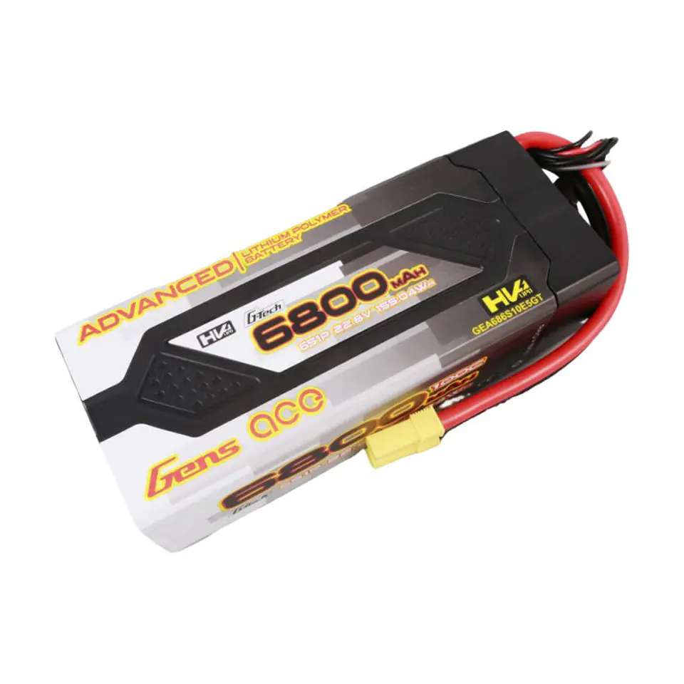 ⁨Akumulator Gens ace G-Tech Advanced 6800mAh 22.8V 100C 6S1P HardCase 61#Lipo z konektorem EC5⁩ w sklepie Wasserman.eu