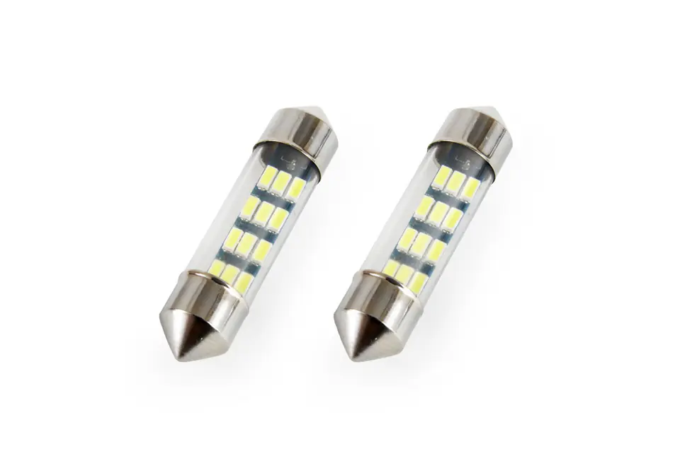 01090 Żarówki Led Standard Festoon C5W 12xSMD 3014 12V 36mm 2 sztuki w sklepie Wasserman.eu