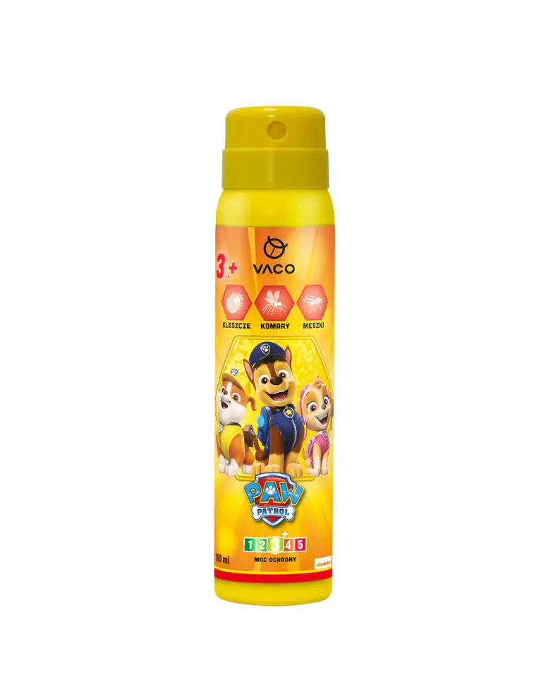 ⁨VACO Paw Patrol Spray na komary,kleszcze i meszki -  dla dzieci (3+) 100ml⁩ w sklepie Wasserman.eu