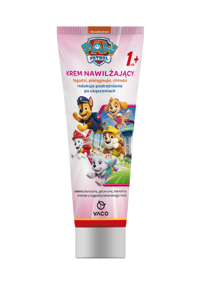 ⁨VACO Paw Patrol Krem nawilżający dla dzieci (1+) - redukuje podrażnienia po ukąszeniach owadów 80ml⁩ w sklepie Wasserman.eu