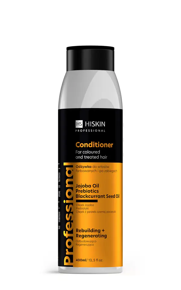 ⁨HISKIN Professional Odżywka do włosów farbowanych i po zabiegach - odbudowująco-regenerująca 400 ml⁩ w sklepie Wasserman.eu