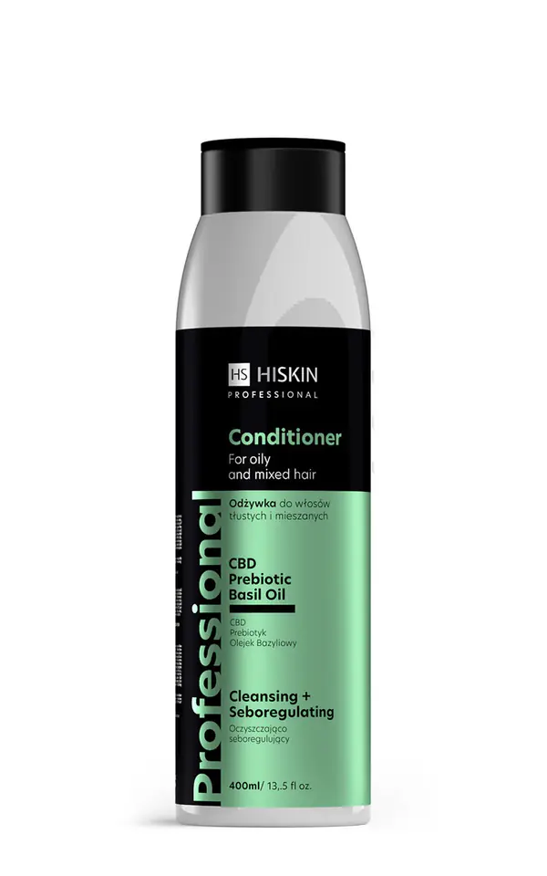 ⁨HISKIN Professional Odżywka do włosów tłustych i mieszanych - oczyszczająco-seboregulująca 400 ml⁩ w sklepie Wasserman.eu