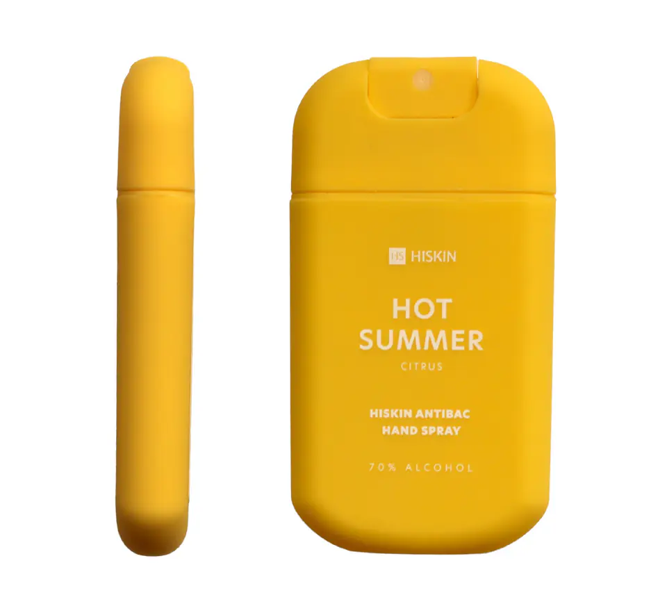 ⁨HISKIN Hot Summer Spray do dezynfekcji rąk Citrus 30 ml⁩ w sklepie Wasserman.eu