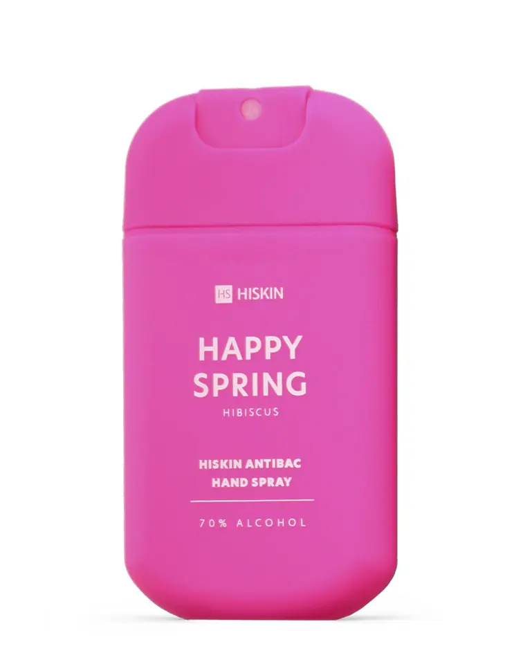 ⁨HISKIN Hot Summer Spray do dezynfekcji rąk Hibiscus 30 ml⁩ w sklepie Wasserman.eu