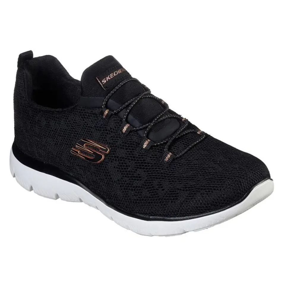 ⁨Buty Skechers Summits - Leopart Spot W (kolor Czarny, rozmiar 37)⁩ w sklepie Wasserman.eu
