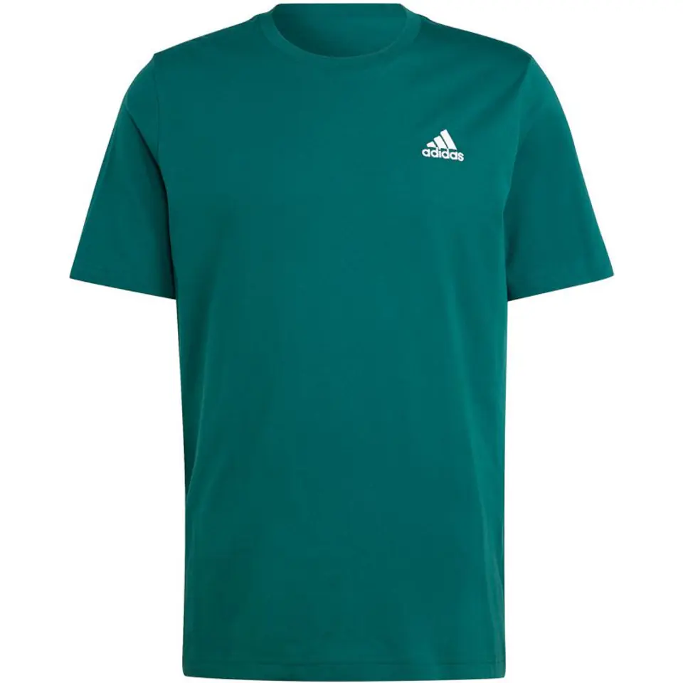 ⁨Koszulka adidas Essentials Single Jersey Embroidered Small Logo Tee M (kolor Zielony, rozmiar 2XL)⁩ w sklepie Wasserman.eu