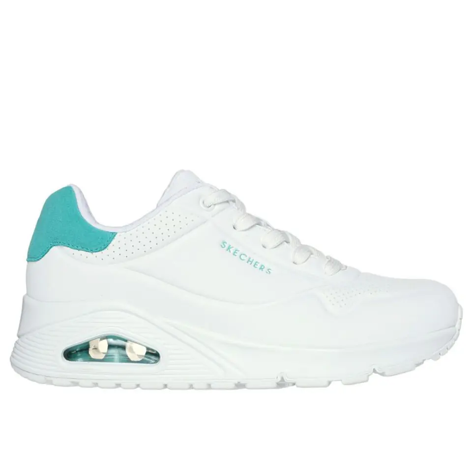 ⁨Buty Skechers Pop Back W (kolor Biały, rozmiar 37.5)⁩ w sklepie Wasserman.eu