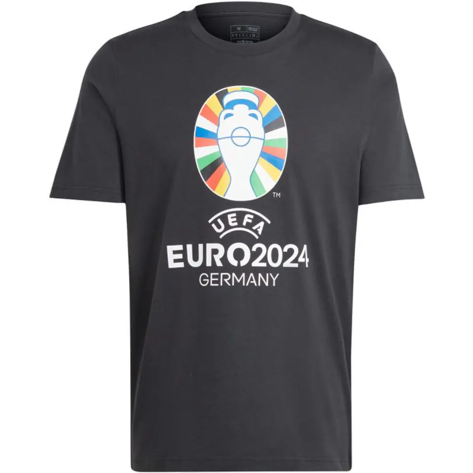 ⁨Koszulka adidas Euro24 M (kolor Czarny, rozmiar 2XL)⁩ w sklepie Wasserman.eu