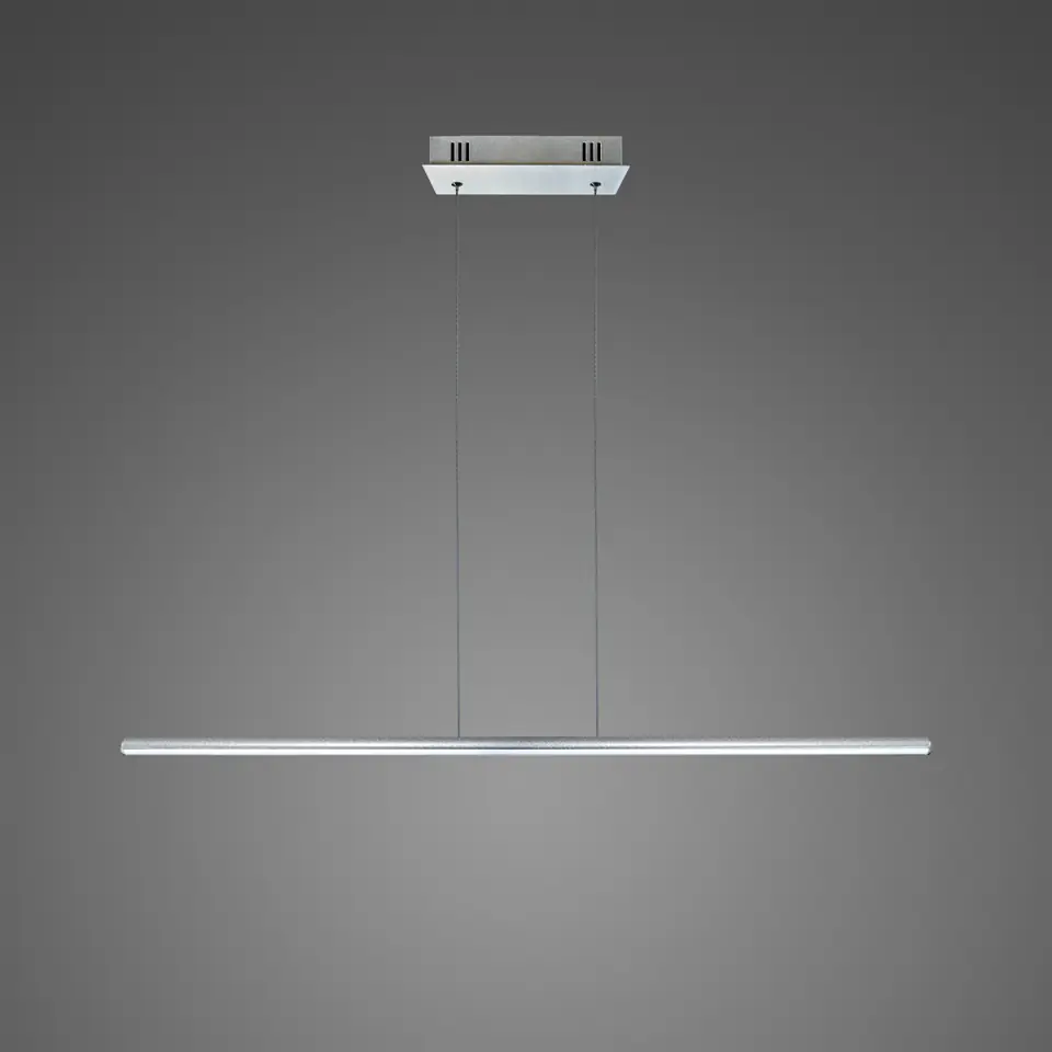 ⁨Lampa wisząca Linea No.1 100cm 4k srebrna (Barwa światła barwa dzienna, Kolor srebrny, Możliwość ściemniania nie)⁩ w sklepie Wasserman.eu